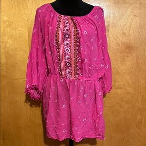 Mudd Junior’s Large Pink Boho Romper